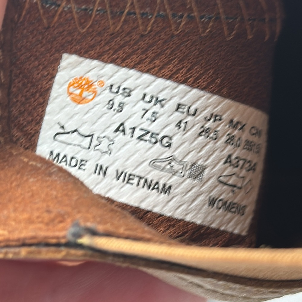 Timberland Brown Leather Chelsea Ankle Boot Size 9.5 MCA6533 - Picture 8 of 8